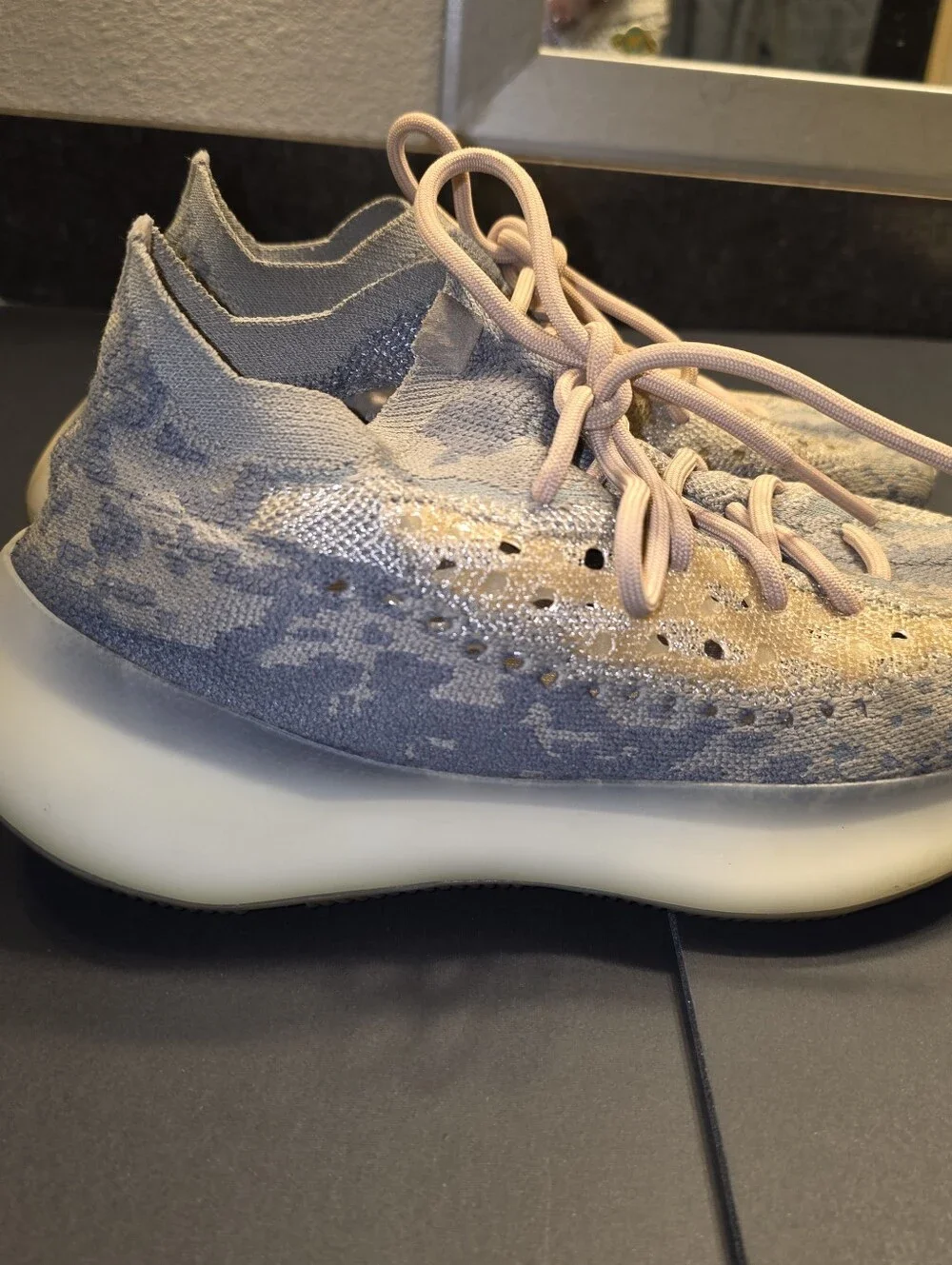 adidas Yeezy Boost 380 Mist FX9764 Men's Size 7 US Gray Tan